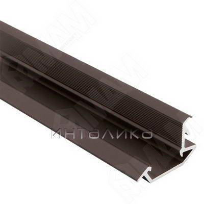 Профиль FM4, врезной, темно-коричневый, 26х13мм, L-3000
