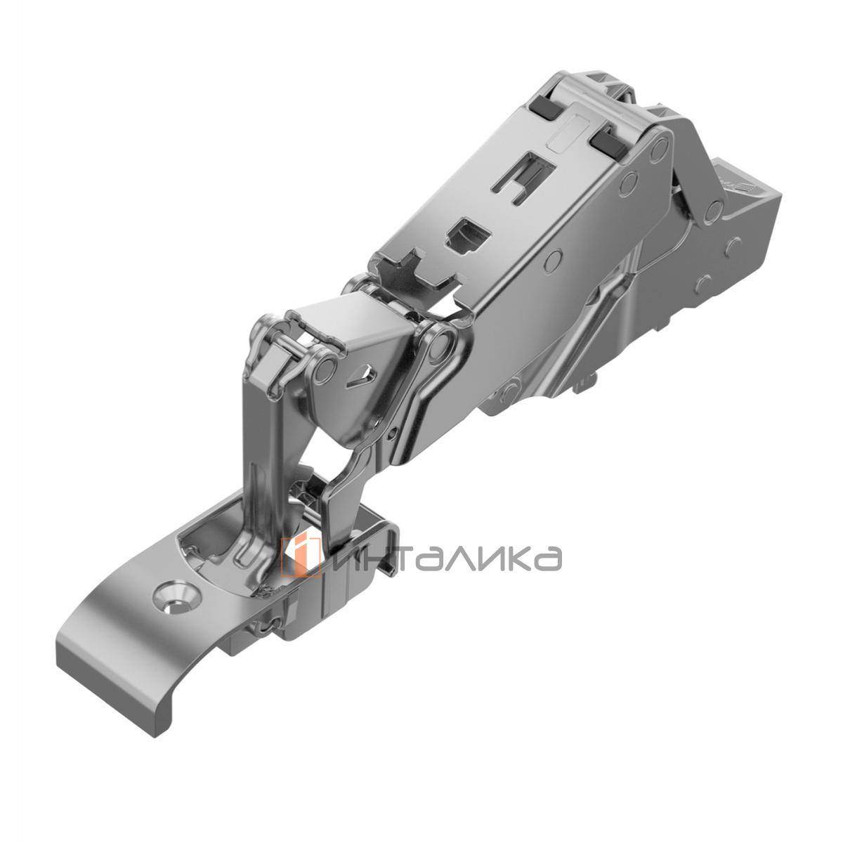 Петля HETTICH Сенсис / Sensys 8657i (B4) 165°, для стеклянных дверей, с доводчиком, под приклеивание, никель | 9134989 |