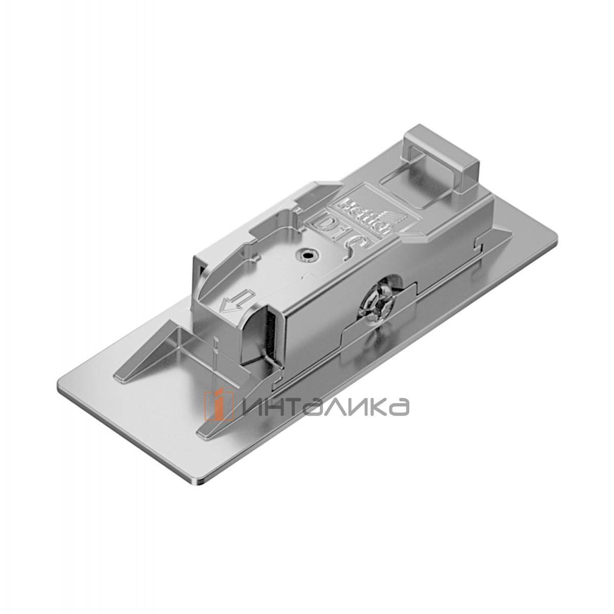 Монтажная планка для приклеивания HETTICH 8099 для Сенсис / Sensys, тип 1, D10