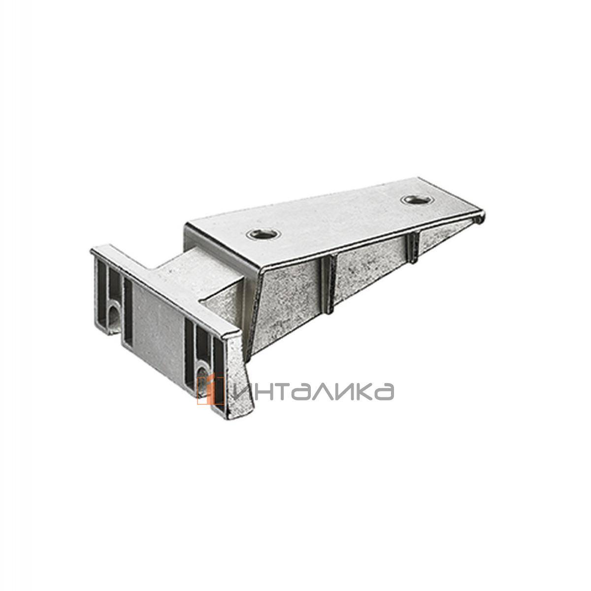 Угловой адаптер HETTICH для рамных конструкций и крестообразных монтажных планок, для вкладных дверей, никель