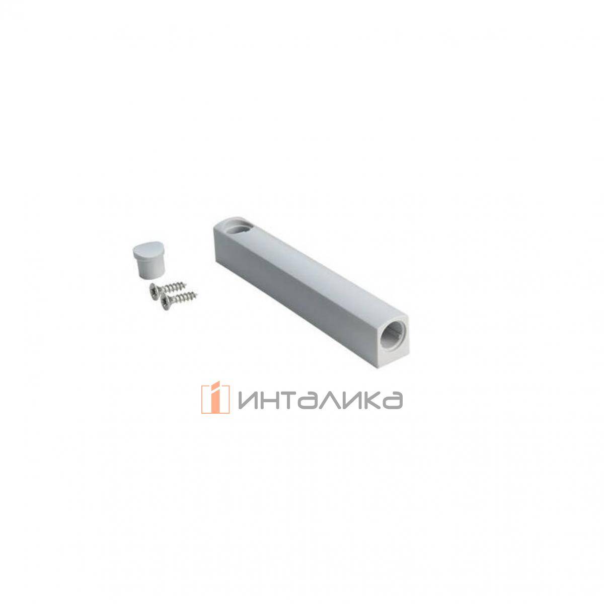 Адаптер Открывание нажатием / Push to Open КЕССЕБЁМЕР / KESSEBOHMER для ФриФлэп Форте / FreeFlap Forte, Мини / Mini, накладной, для прикручивания, пластик, серый