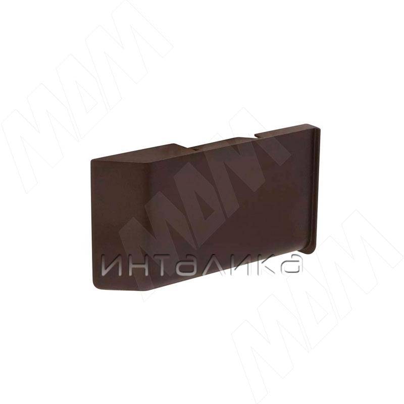 K020 Заглушка для мебельного навеса, пластик, коричневая, левая (K020.C00L.907/RU)
