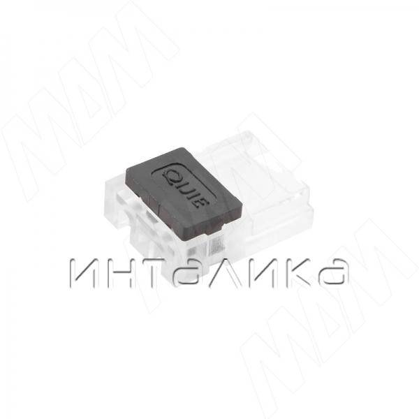 Батн / Button Коннектор для ленты 10 мм, к блоку питания, без проводов, IP20
