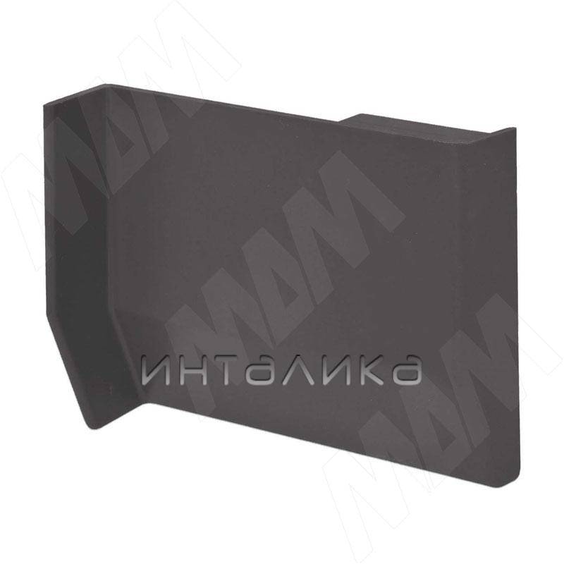 801 Заглушка для мебельного навеса, пластик, графит, левая (K013.C00L.926)