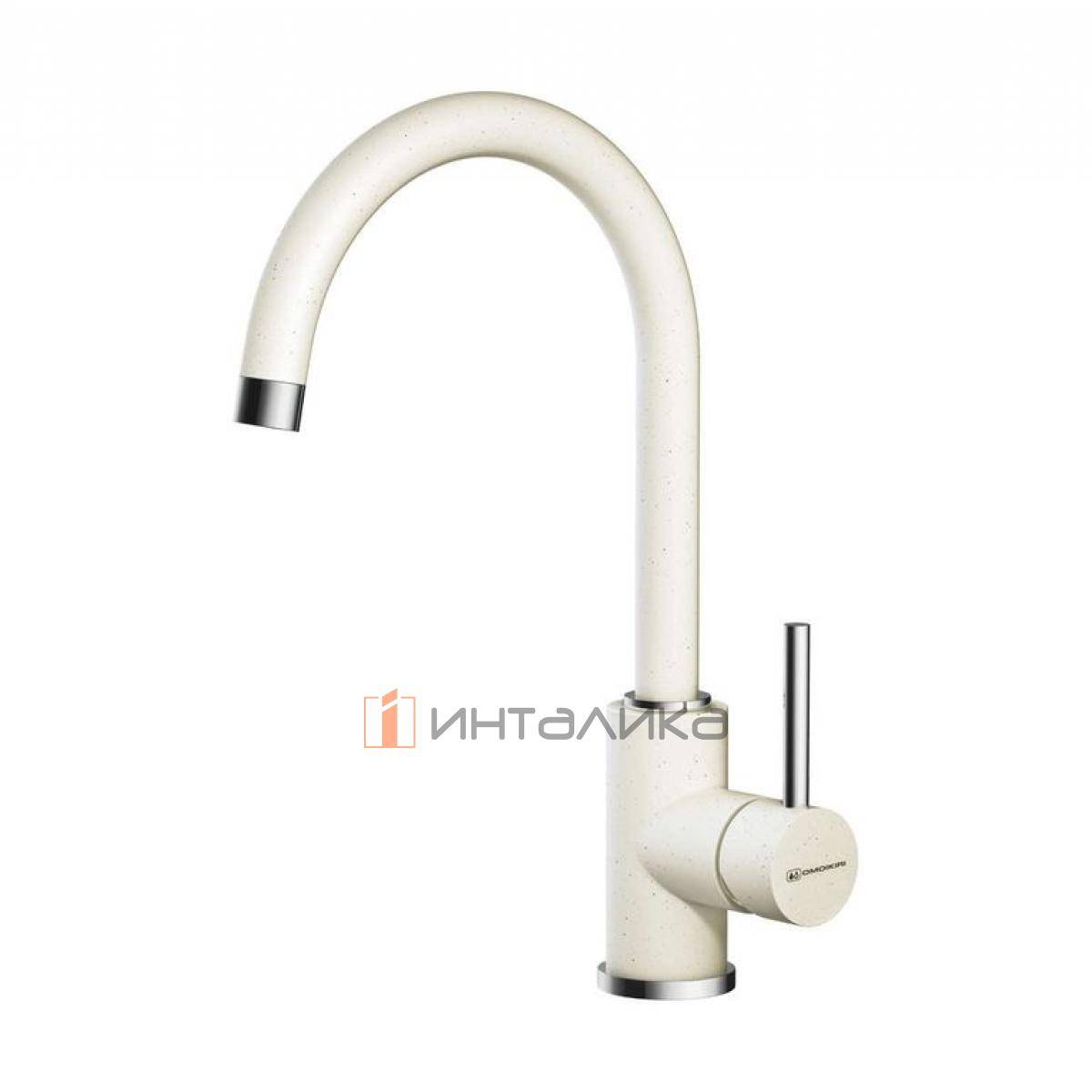 Смеситель Omoikiri SHINAGAWA однорычажный, белый