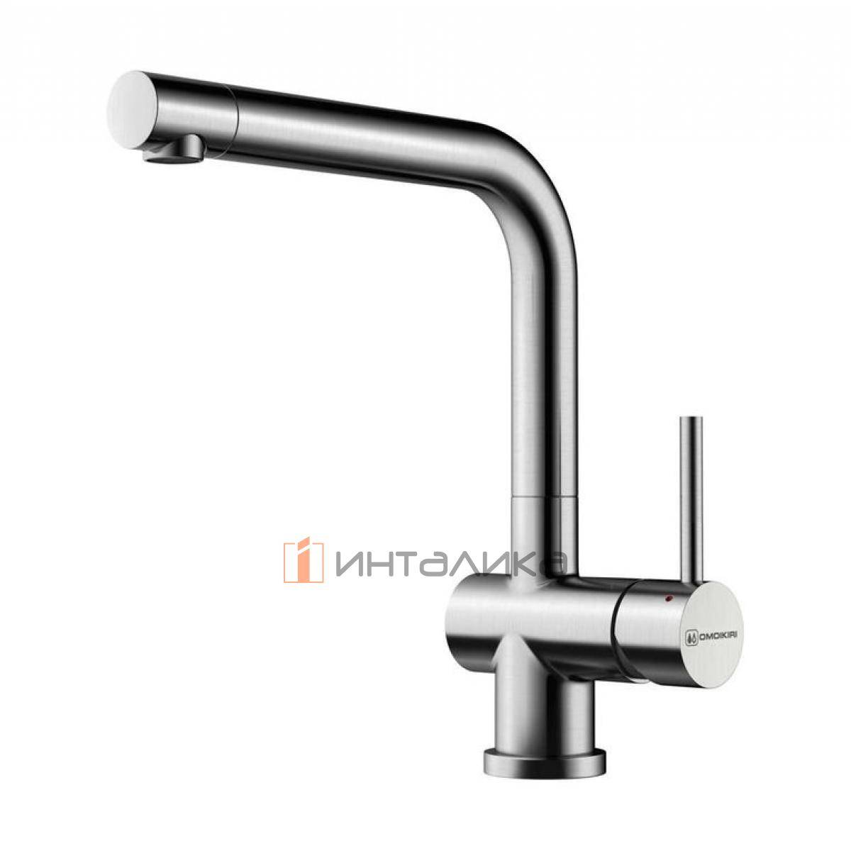Смеситель Omoikiri KORIYAMA однорычажный, нержавеющая сталь