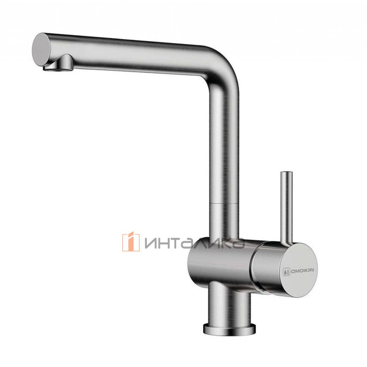 Смеситель Omoikiri TANIGAWA однорычажный, нержавеющая сталь