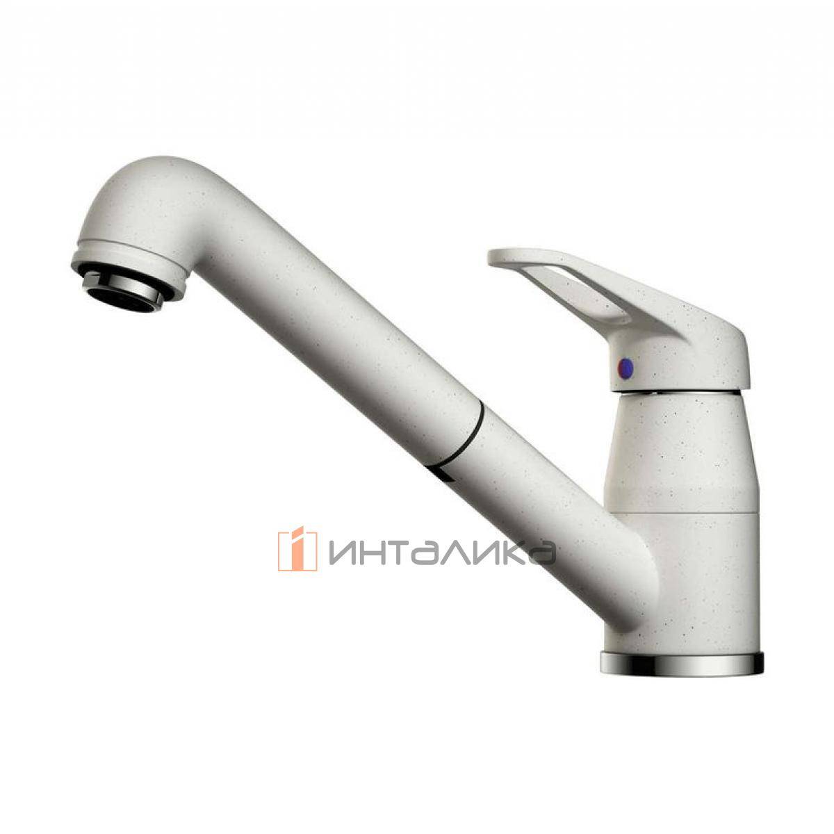 Смеситель Omoikiri TATEYAMA-S однорычажный, с выдвижным шлангом, пастила