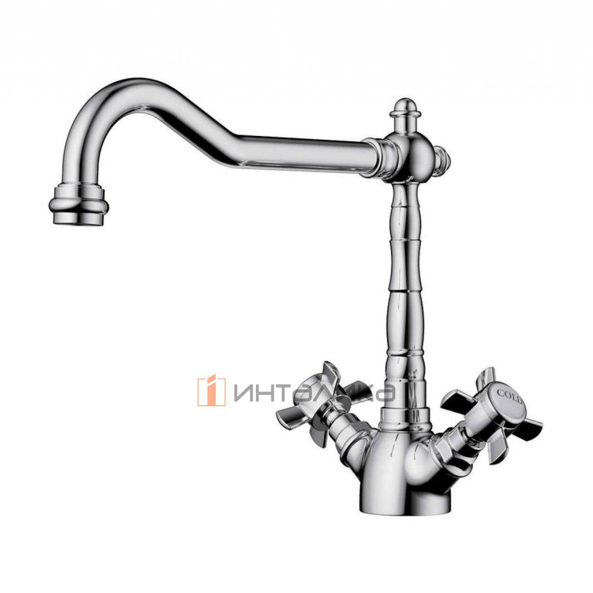 Смеситель Omoikiri TOKIGAWA двухрычажный, хром