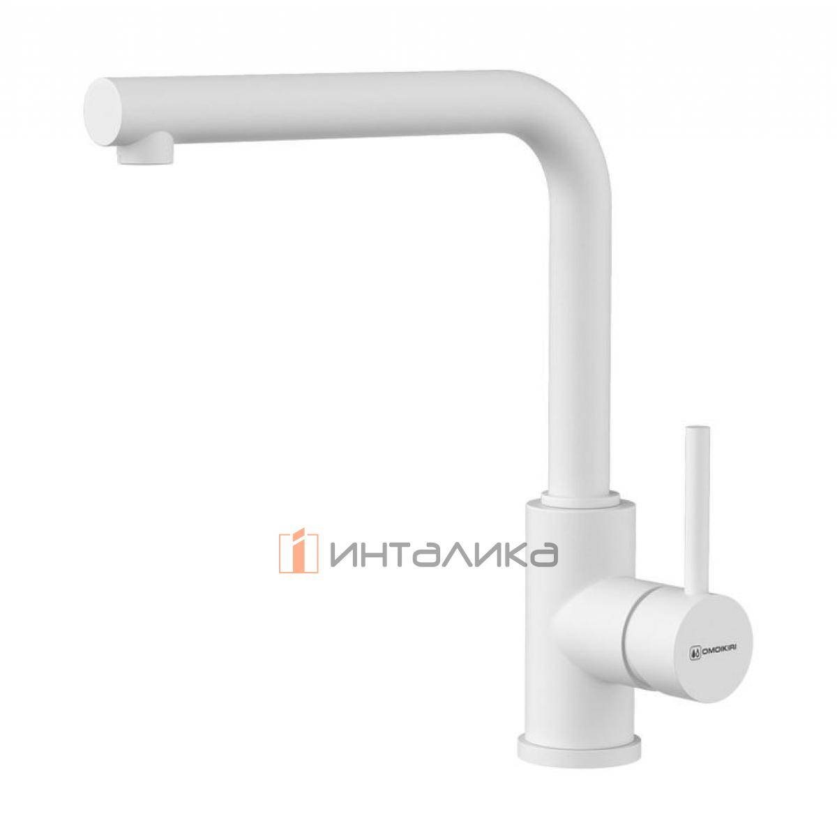 Смеситель Omoikiri NAKAGAWA-P однорычажный, белый