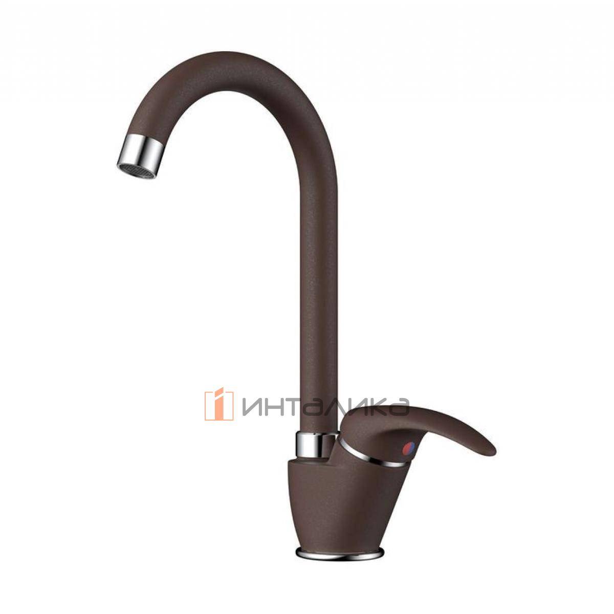 Смеситель Omoikiri UMI однорычажный, темный шоколад