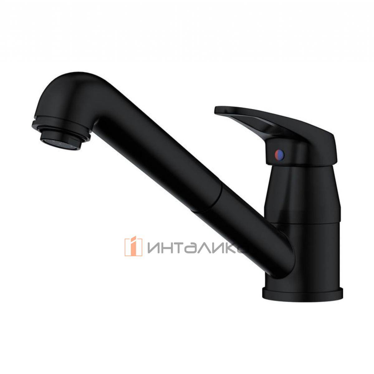 Смеситель Omoikiri TATEYAMA-S однорычажный, с выдвижным шлангом, графит