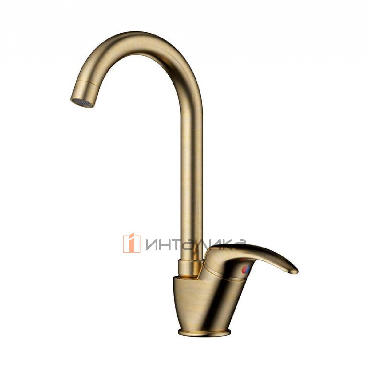 Смеситель Omoikiri UMI однорычажный, античная латунь