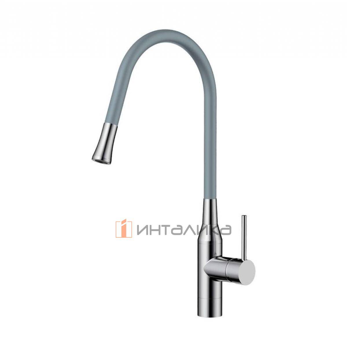 Смеситель Omoikiri YATOMI однорычажный, с гибким шлангом, leningrad grey