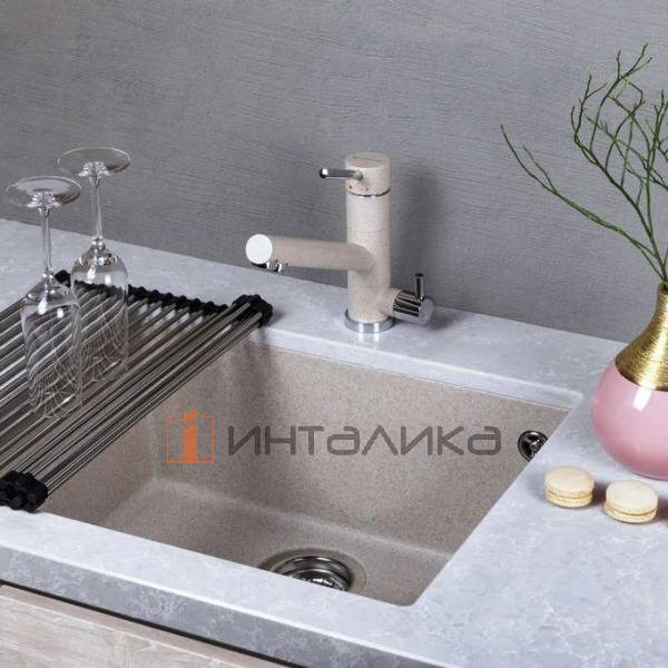Смеситель Omoikiri TONAMI однорычажный, с выводом для питьевой воды, темный шоколад