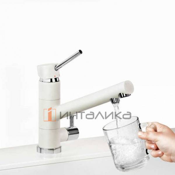 Смеситель Omoikiri TONAMI однорычажный, с выводом для питьевой воды, карамель