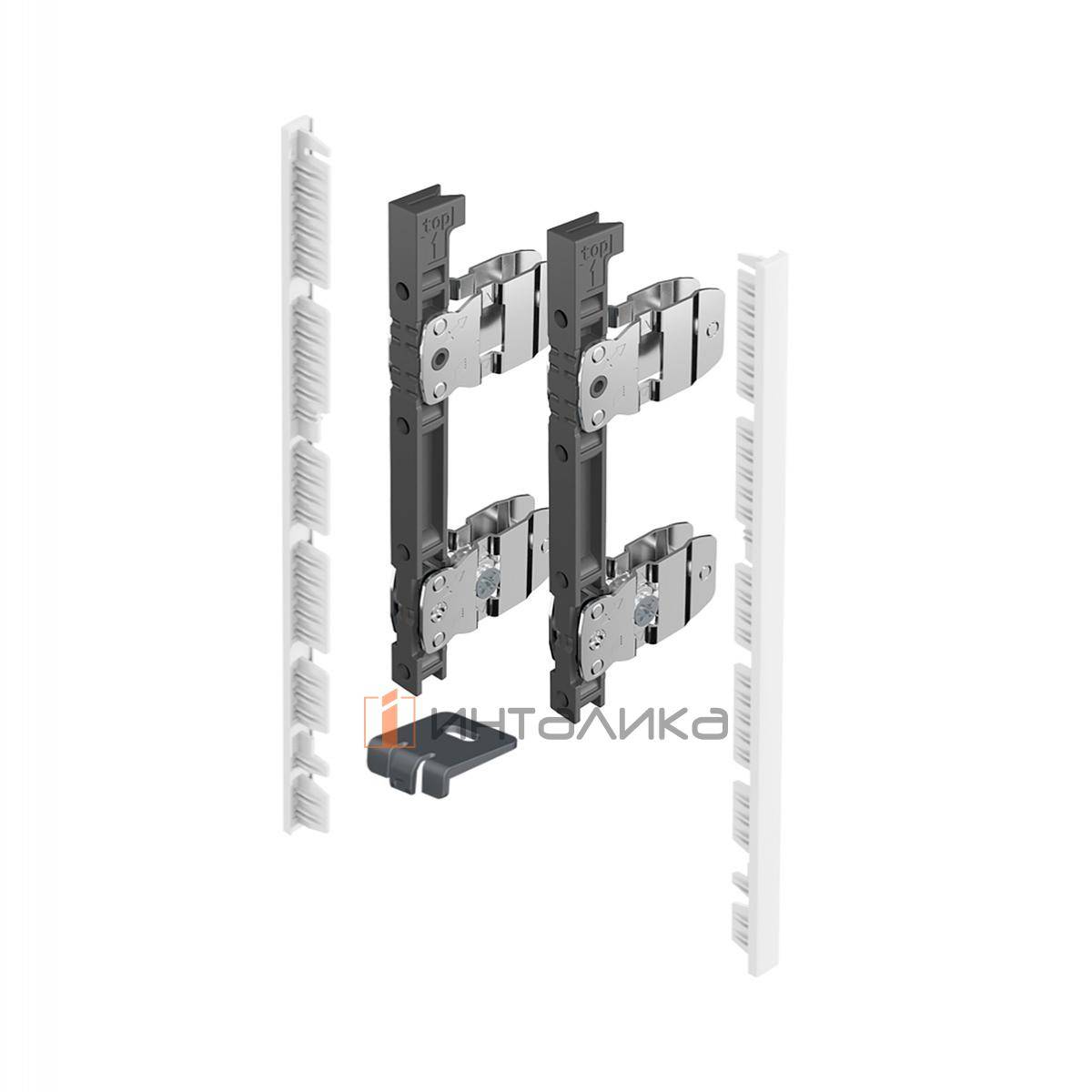 Комплект соединителей передней панели внутреннего ящика HETTICH АванТех Ю / AvanTech You, H187, белый