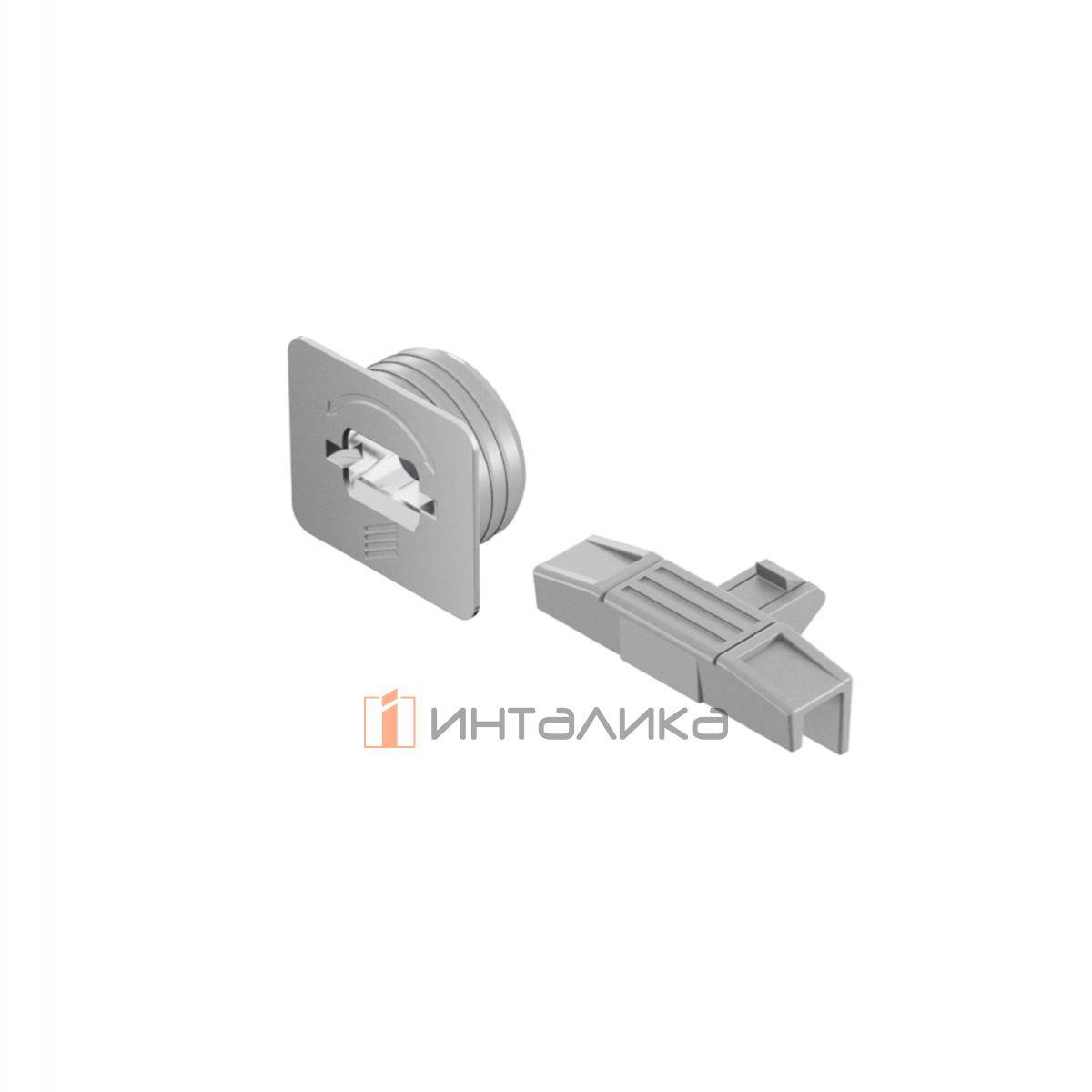 Фиксатор передней панели внутреннего ящика HETTICH АванТех Ю / AvanTech You, H101, серебристый