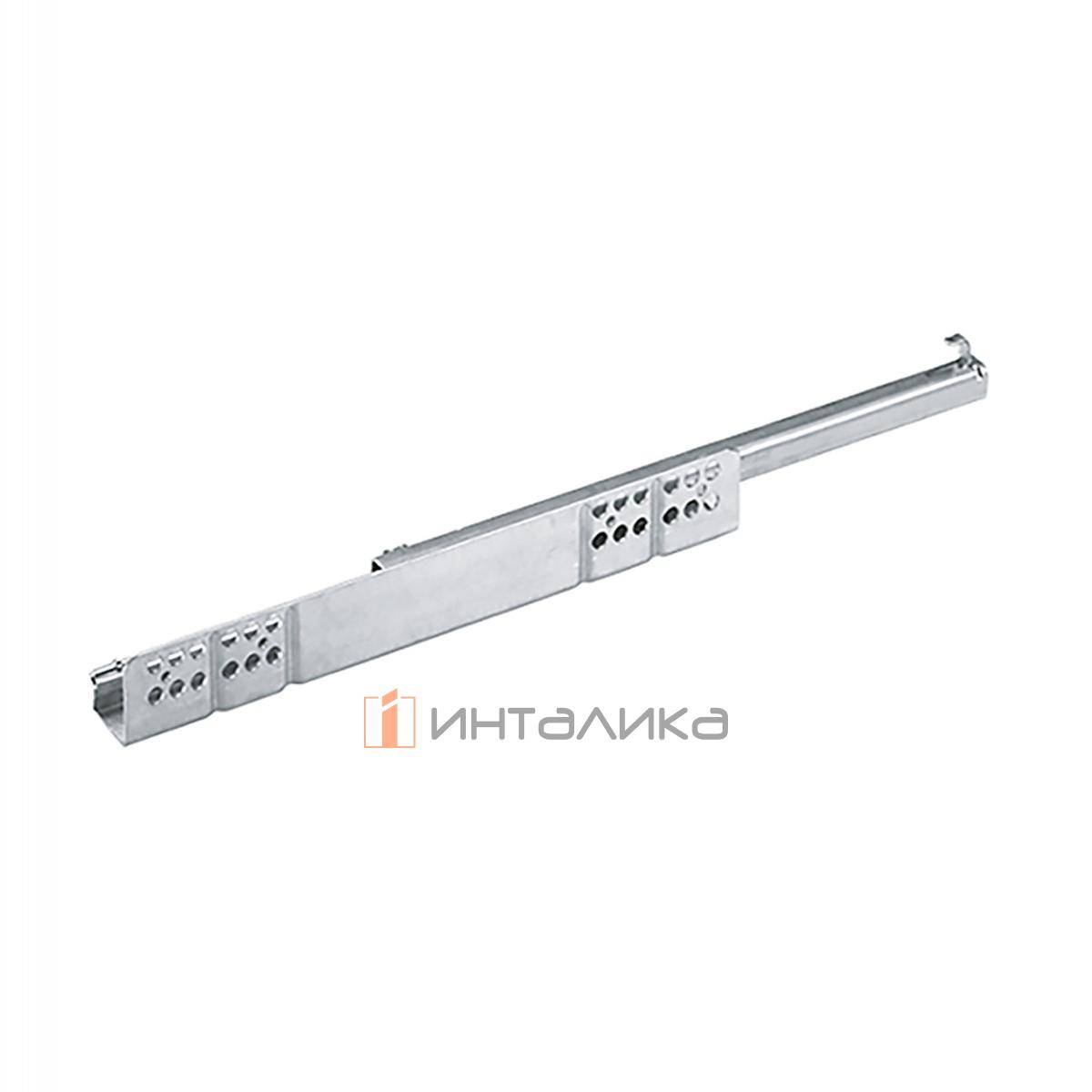 Направляющая HETTICH Квадро 25 / Quadro 25 HP, частичное выдвижение, открывание нажатием / Push to Open, NL500, EB 20, G25, под фиксаторы, правая l 9099956 l