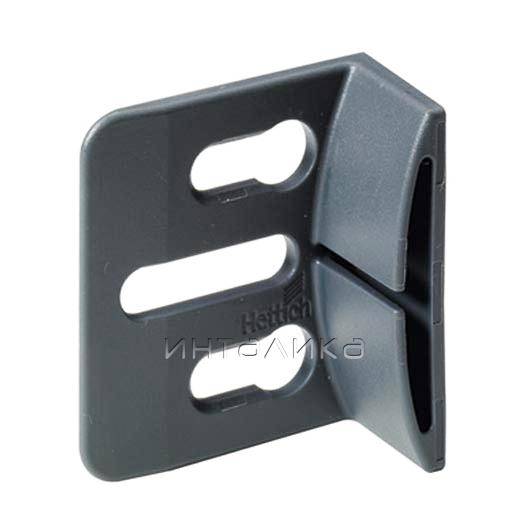 Междверный упор HETTICH СлайдЛайн 55 Плюс / Slide Line 55 Plus, под прикручивание, пластик, серый