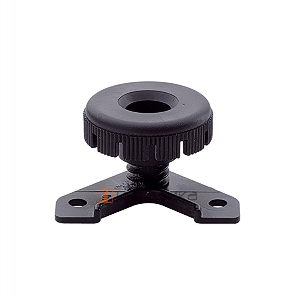 Регулируемый упор HETTICH для верхних шкафов, для выравнивания глубины навески в нижней части задней стенки, пластик, черный