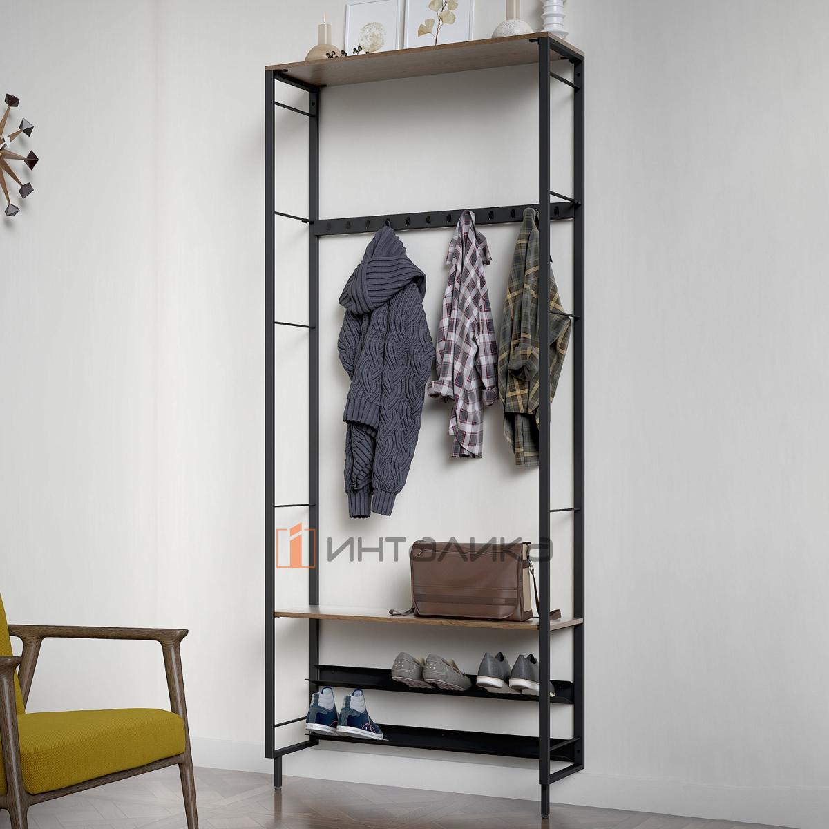 Рама из стального профиля для стеллажных систем КЕССЕБЁМЕР / KESSEBOHMER Юкей, 30х320х2210, черный