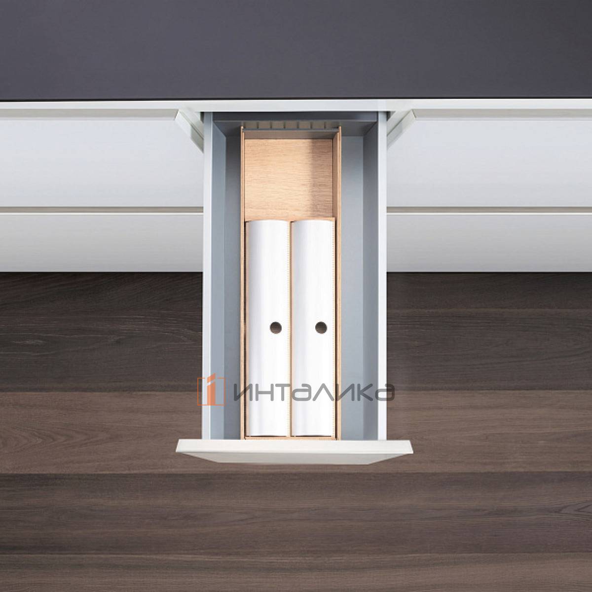 Лоток с держателем для фольги КЕССЕБЁМЕР / KESSEBOHMER ФайнЛайн Линик, 300х500, ясень светлый