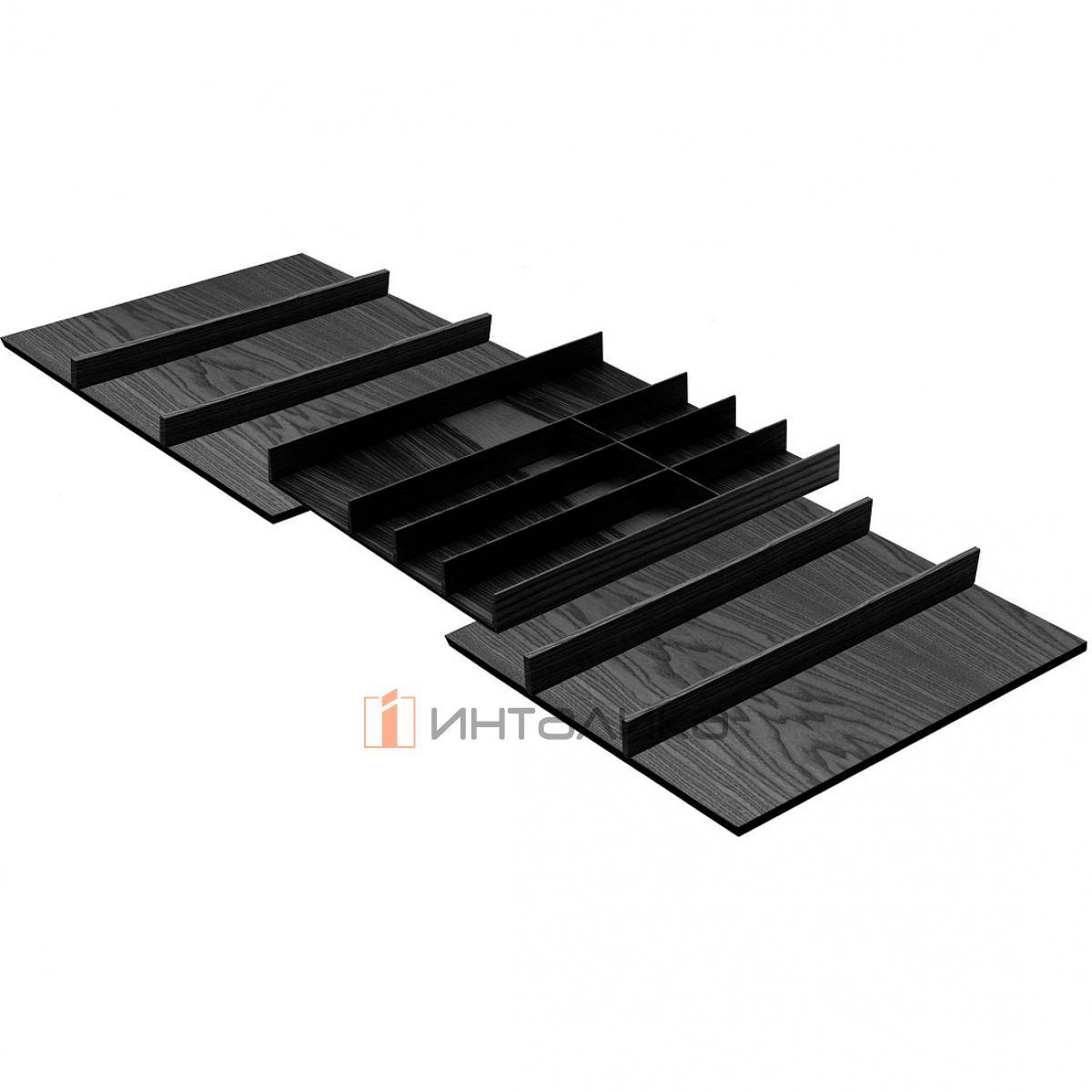 Лоток КЕССЕБЁМЕР / KESSEBOHMER ФайнЛайн Линик, 1000-1200х500, ясень черный