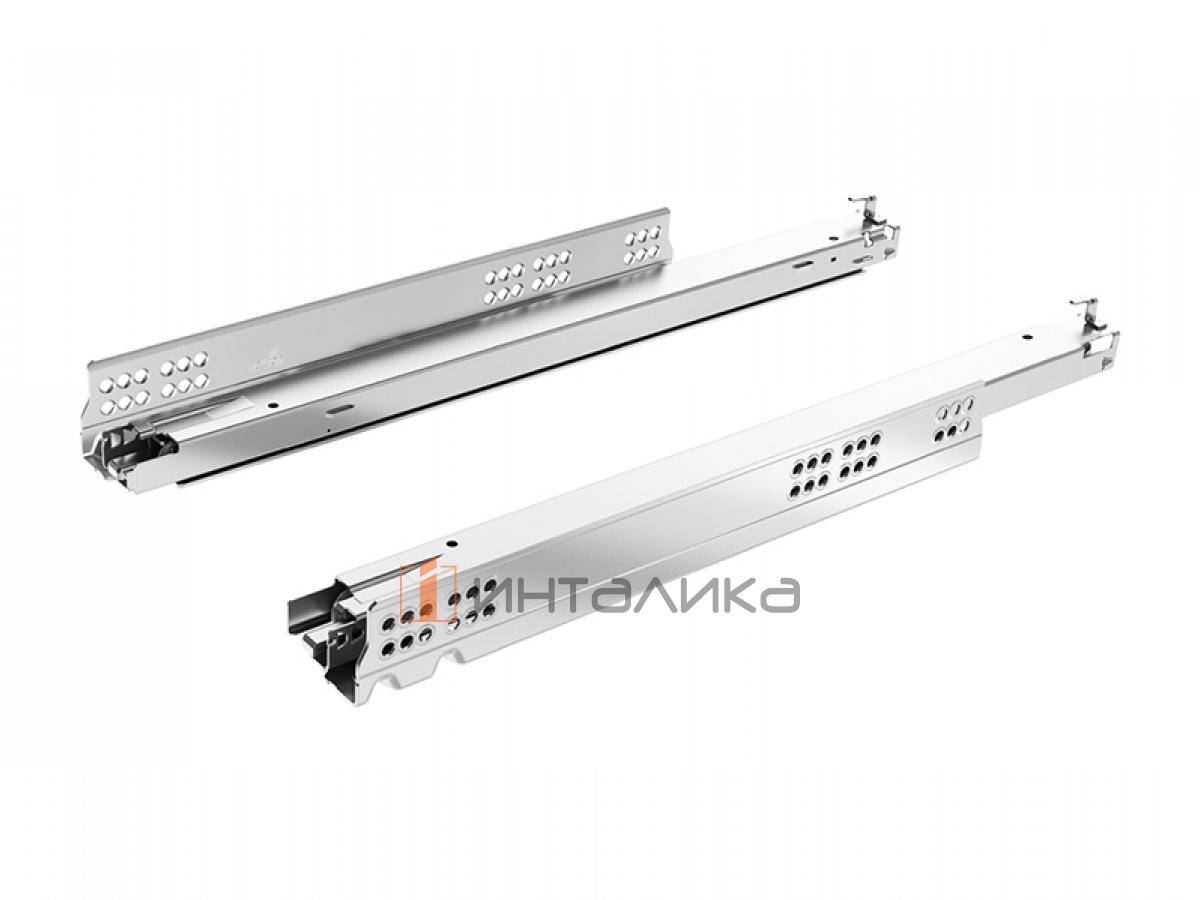 Комплект скрытых направляющих HETTICH Актро Ю / Actro You XL, бесшумное закрывание, полное выдвижение, NL600, G70, ЕВ 21