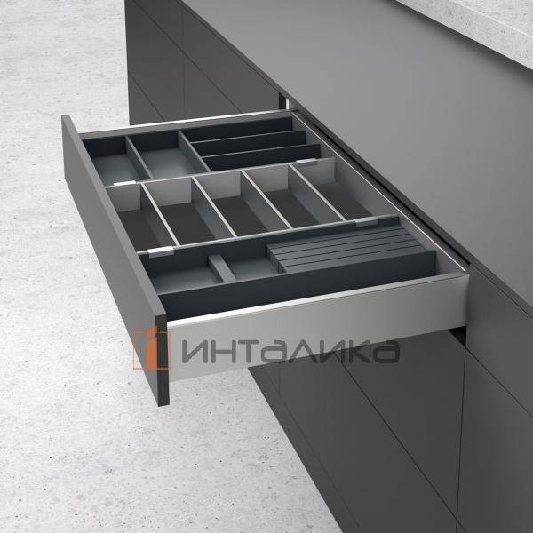 Организация HETTICH ОргаТрей /OrgaTray 630 для ящиков АванТех Ю / AvanTech You, NL500, 271х473х43, серебристый