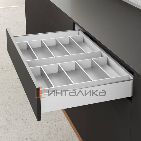 Организация HETTICH ОргаТрей /OrgaTray 630 для ящиков АванТех Ю / AvanTech You, NL550, 271х523х43, белый