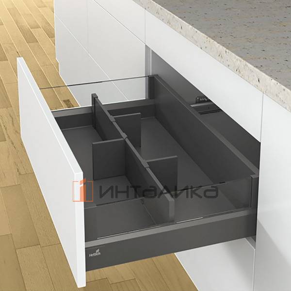Адаптер HETTICH ОргаСтор / OrgaStore 810 | 830, для АванТех Ю / AvanTech You и АркиТех / ArciTech, антрацит