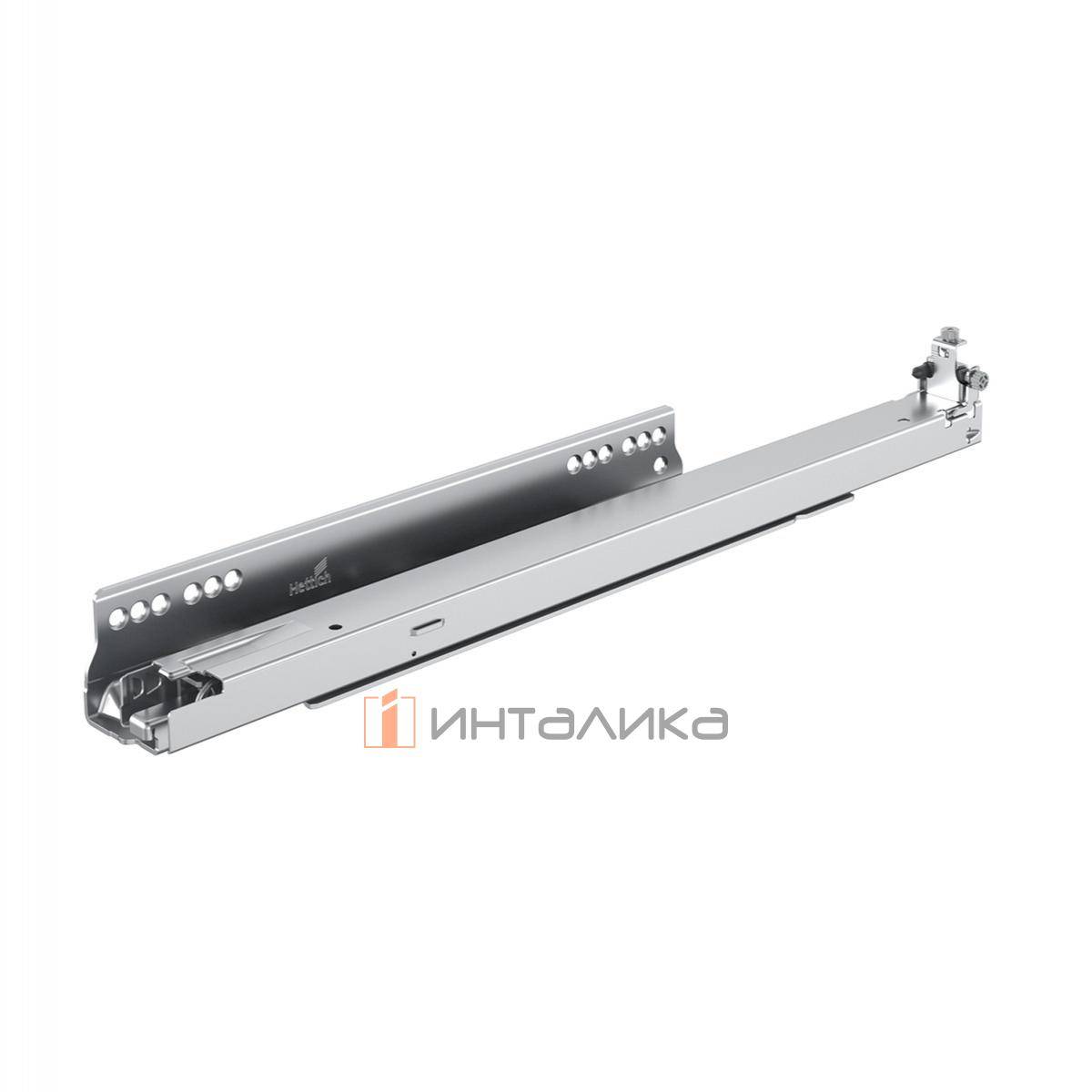 Направляющая HETTICH Актро / Actro 5D XS, полное выдвижение, бесшумное закрывание / Silet System, NL300, G10, ЕВ 21, левая