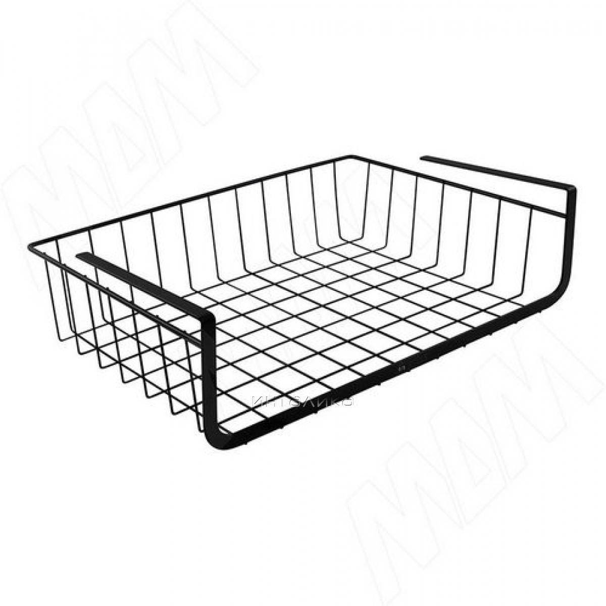 BELLE Корзина сетчатая под полку, черный (BEUSBL)