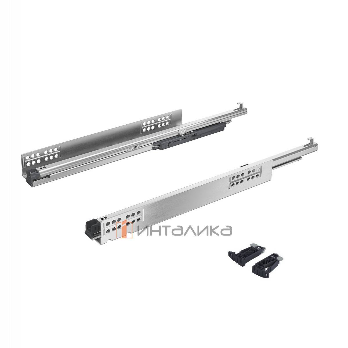 Комплект скрытых направляющих HETTICH Квадро V6 Ю / Quadro V6 YOU XS, бесшумное закрывание, полное выдвижение, NL300, G10 
