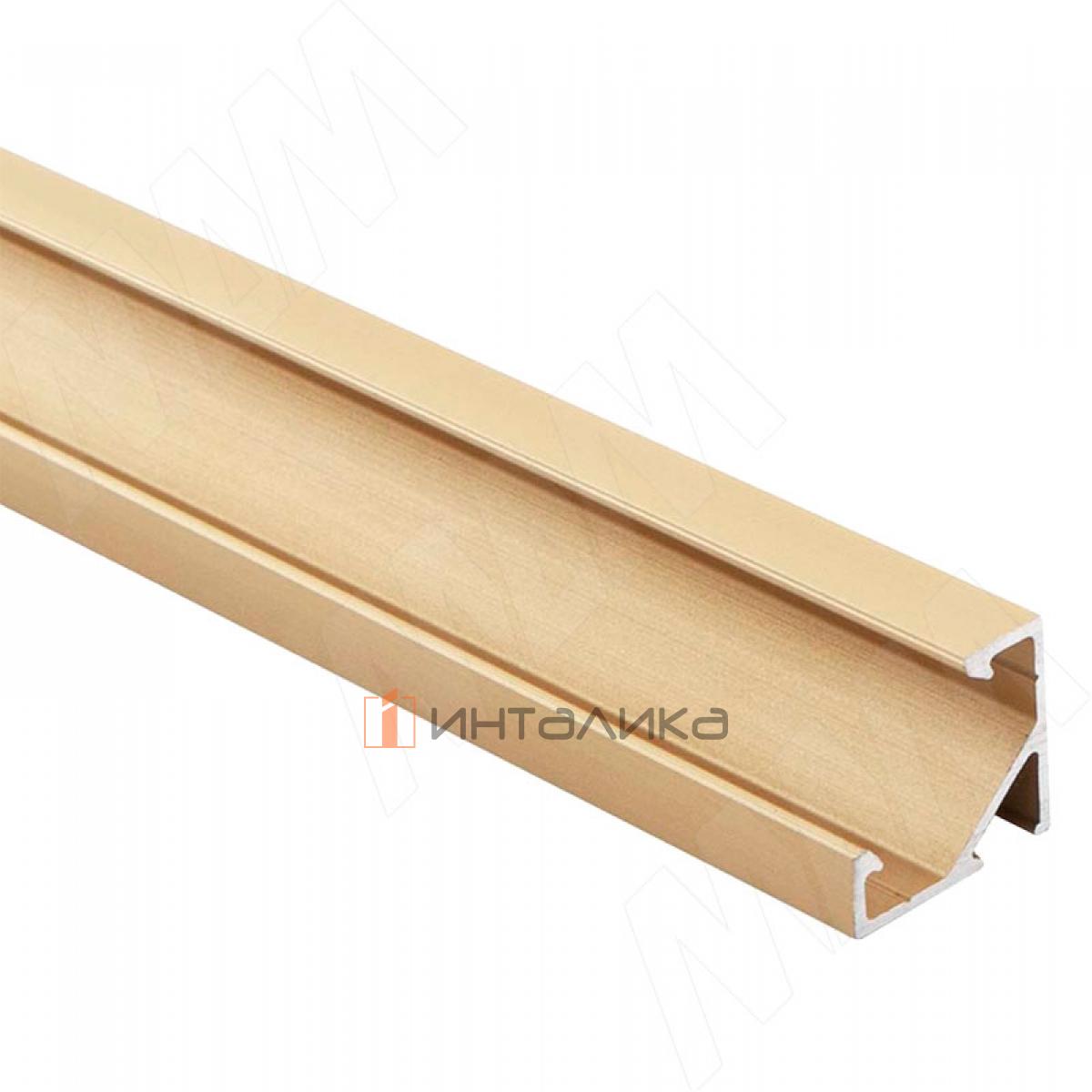 Профиль СМ1, угловой, золото матовое, 16х16мм, L-3000 (LSP-CM1-ALU-3-GL)