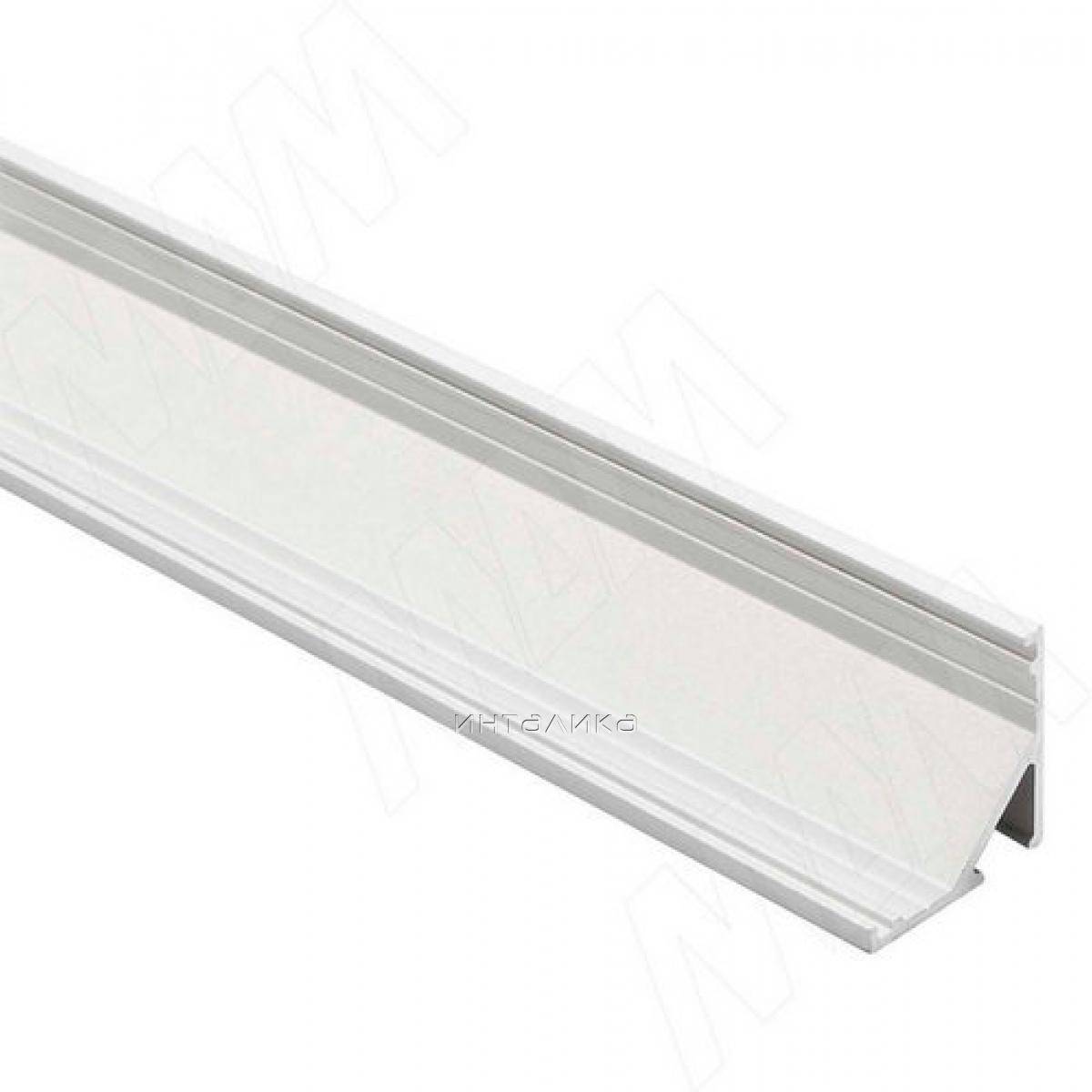 Профиль СМ2, угловой, серебро, 16х16мм, для овального рассеивателя, L-3000 (LSP-CM2-ALU-3-AL)