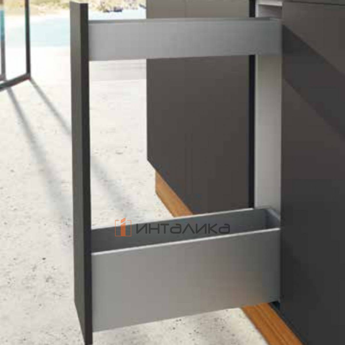 Бутылочница HETTICH АванТех Ю Квадро Карго АиКью, Бесшумное закрывание / AvanTech You Cargo IQ plus, Quadro M Silent System, полное выдвижение, в корпус 200, NL550, G30, белый