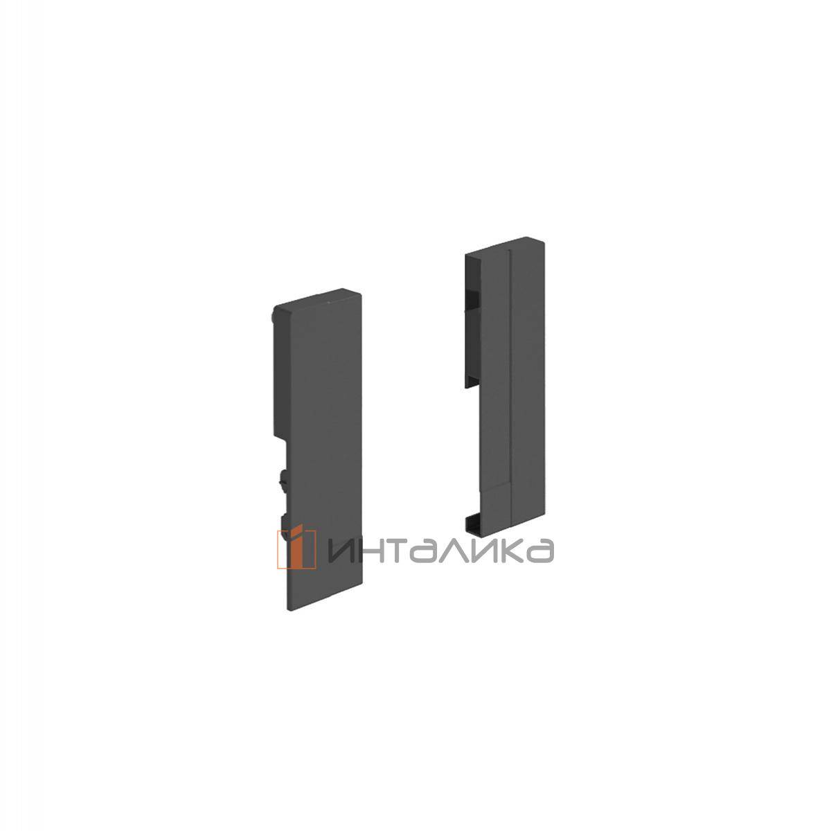 Соединители передней панели внутреннего ящика HETTICH 100 ИнноТех Атира / InnoTech Atira, H144, антрацит