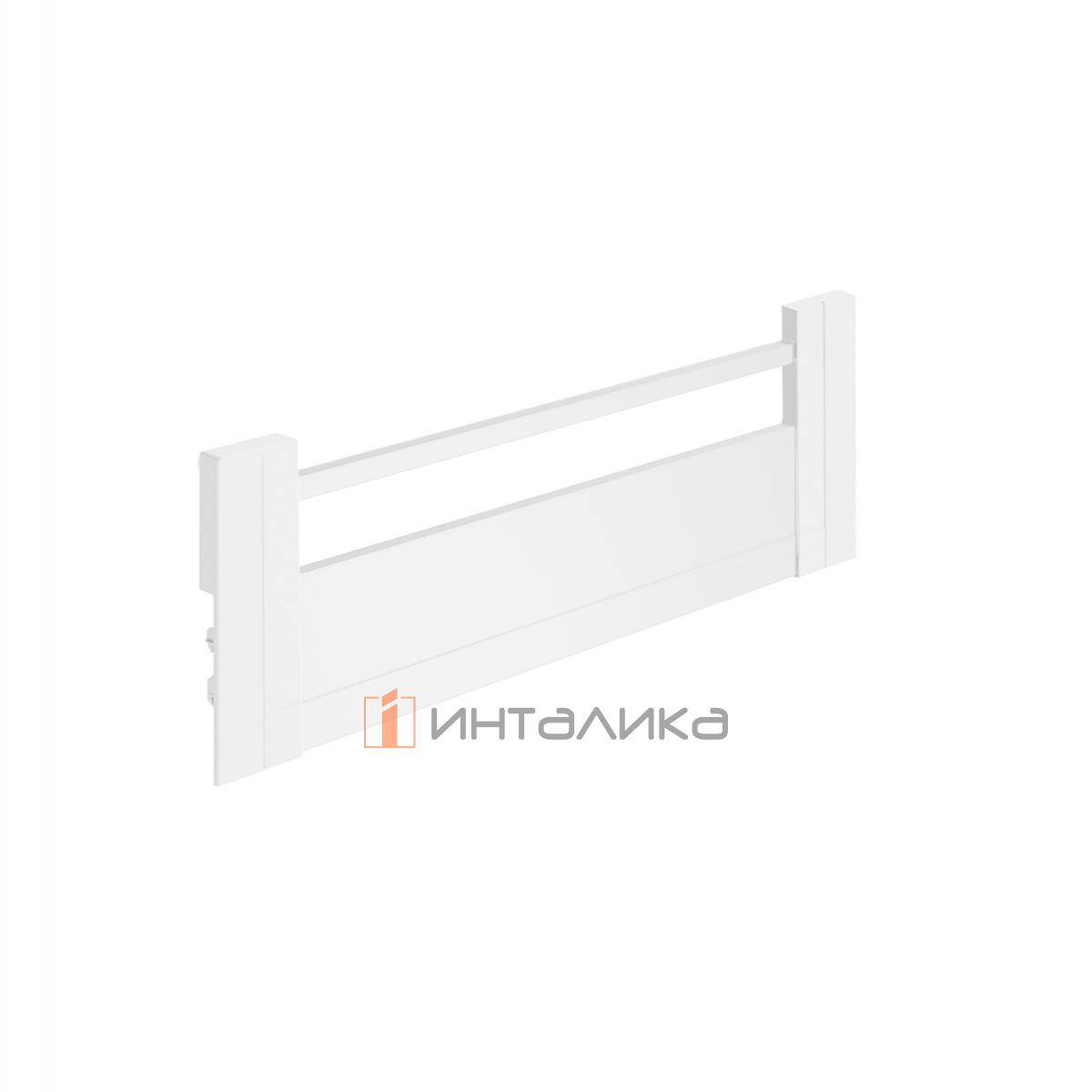 Алюминиевая передняя панель внутреннего ящика HETTICH 100 ИнноТех Атира / InnoTech Atira в сборе, H144, KB600, белый