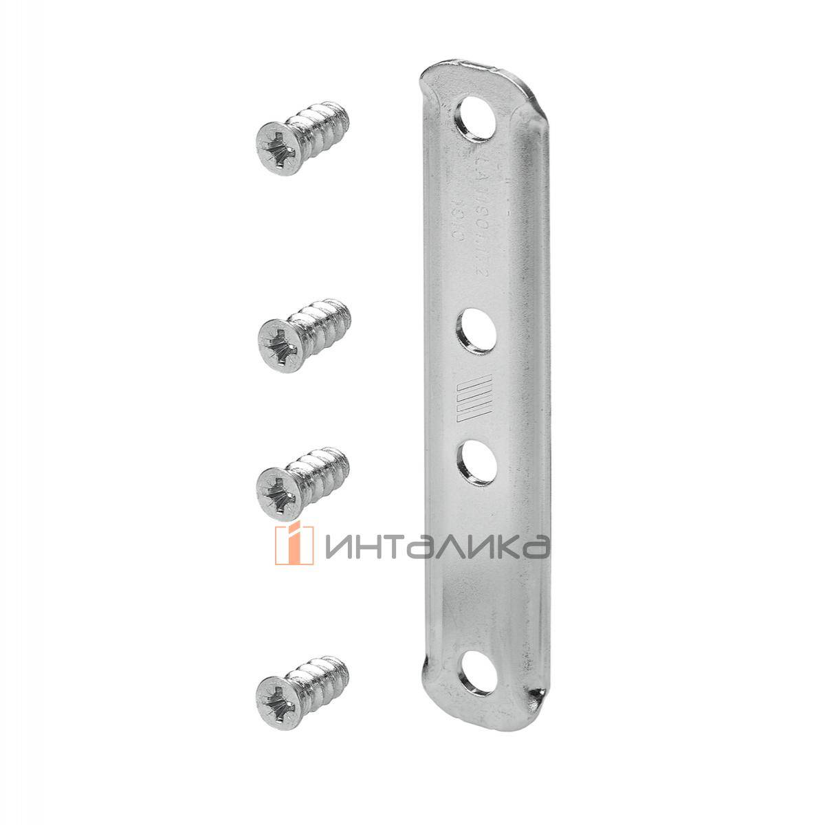 Комплект соединительных пластин для сборных дверей HETTICH, малая, сталь, оцинкованный