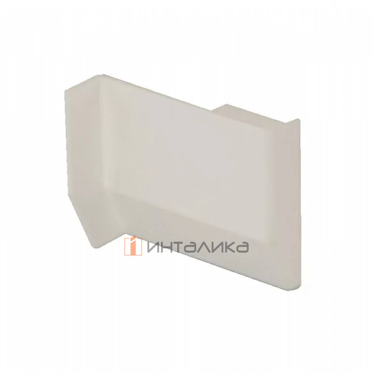 801 Заглушка для мебельного навеса, пластик, белая, правая