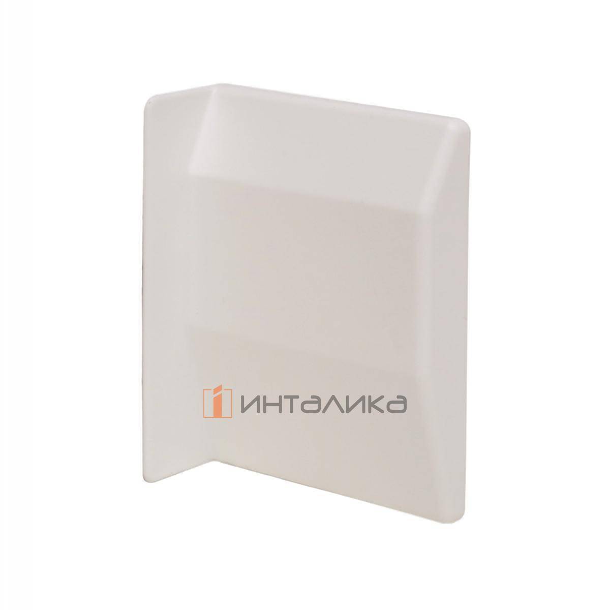 807 Заглушка для мебельного навеса, пластик, белая, правая