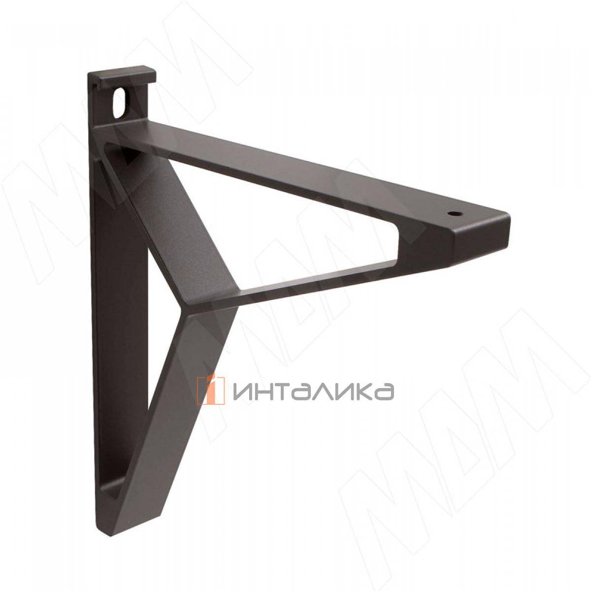 AIRONE МенсолодержательдлядеревянныхполокL-200мм,графит(1шт) (AIR.903A.9005)