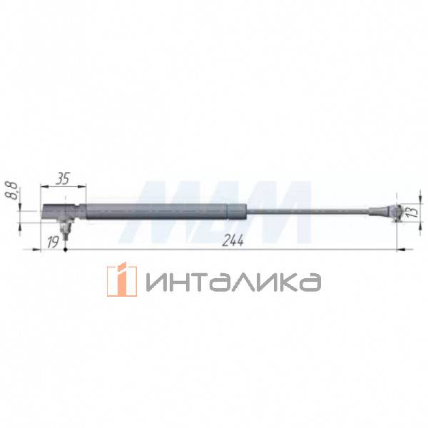 K12 лифт открывание вниз, с регулир., L=244