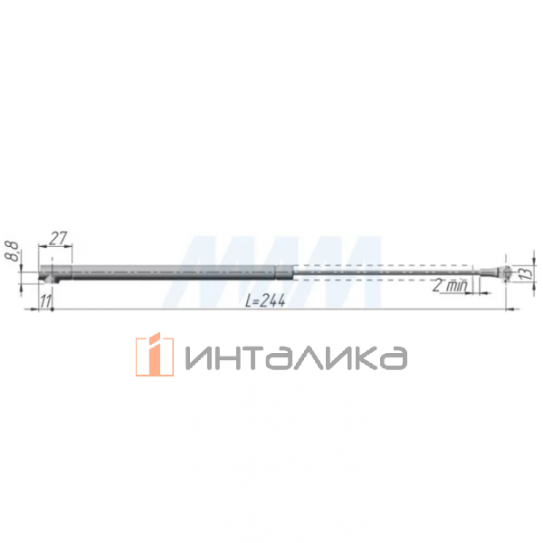 K12 лифт открывание вниз, L=244