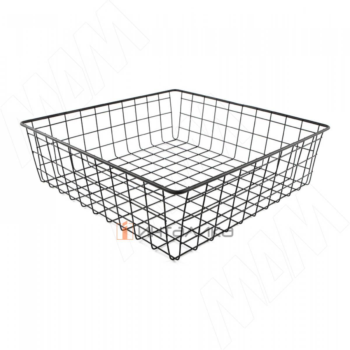 BASE Корзина сетчатая, 120х400х400 мм, черный (КС124040 ЧР)