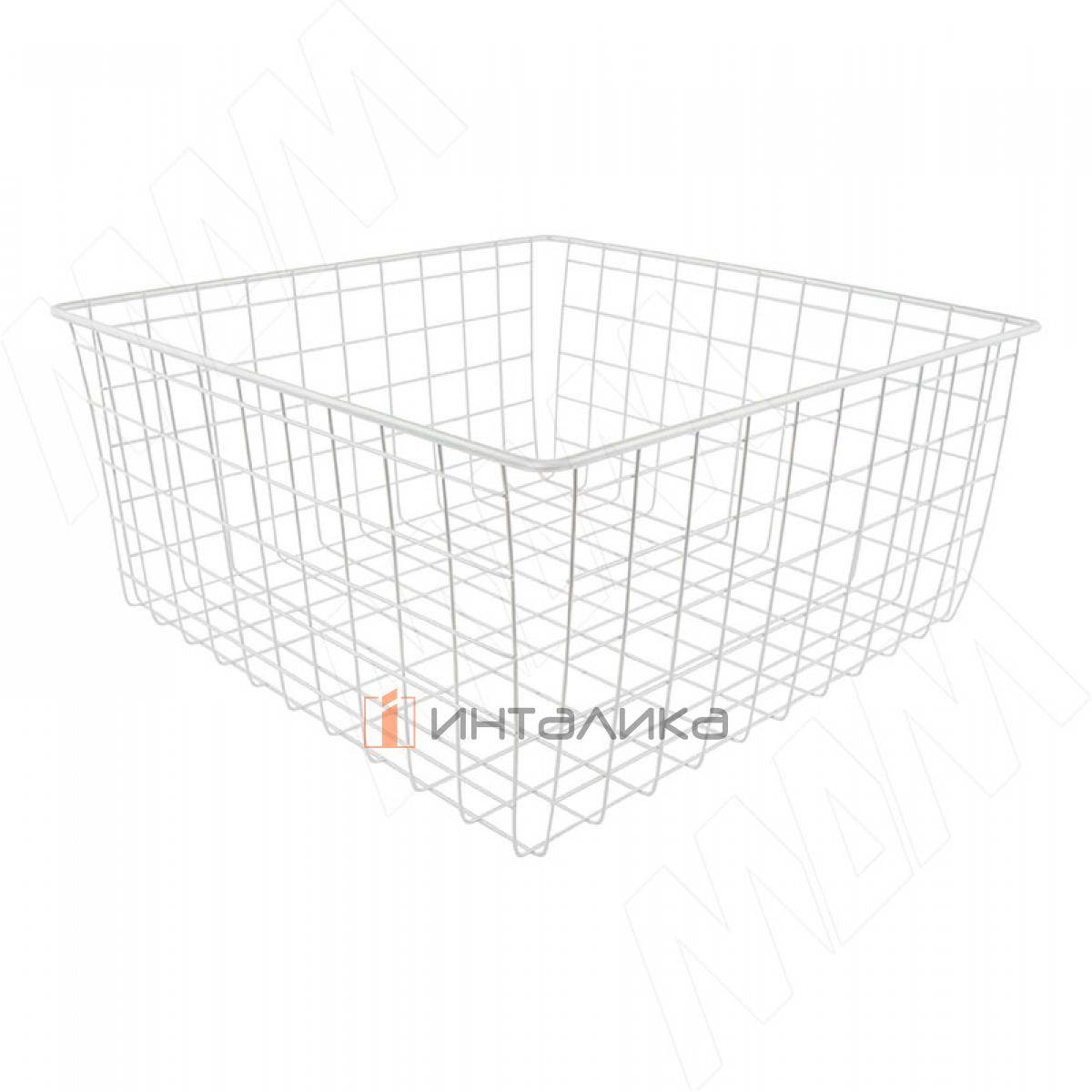 BASEКорзинасетчатая190х350х500мм,белый (КС193550 БЕЛ)