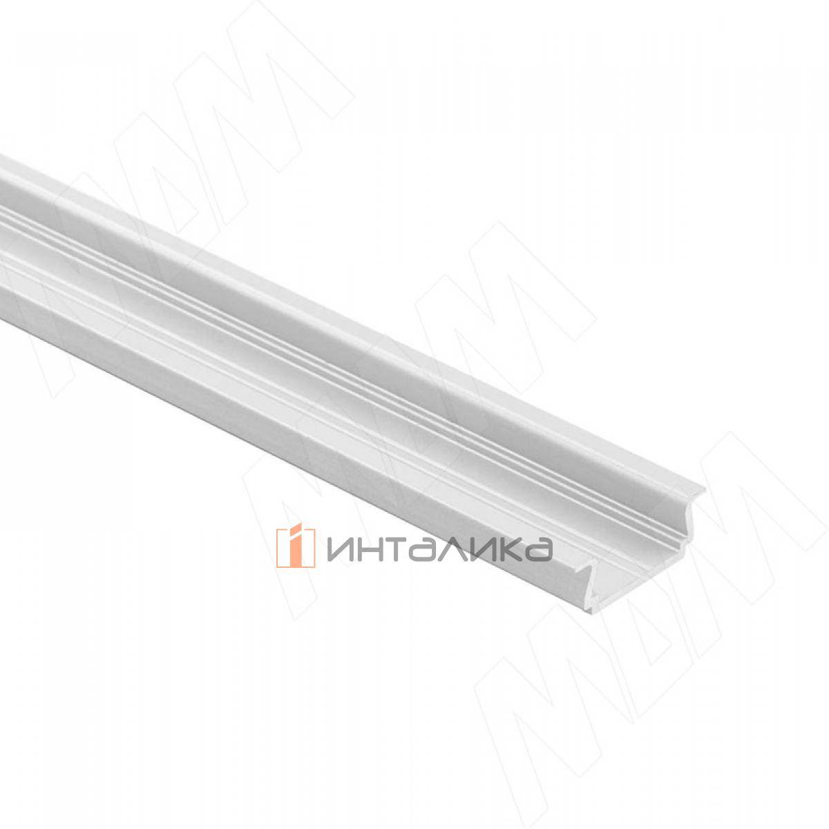 Профиль FM1/F, врезной, серебро, 18х6мм, для плоского рассеивателя, L-2000 (LSP-FM1/F-ALU-2-AL)