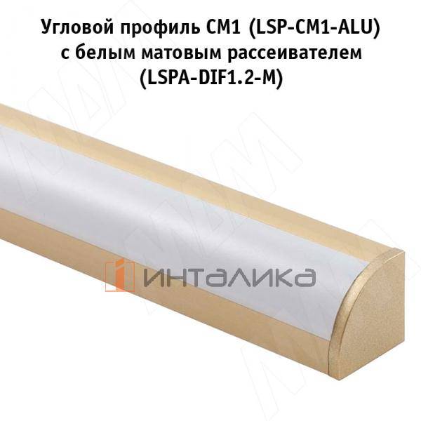 Заглушка торцевая для СМ1/CM2, золото матовое
